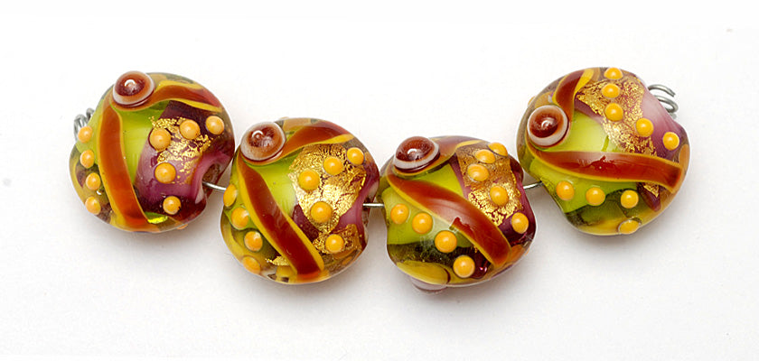 grace lampwork beads artisan handmade glass beads SRA