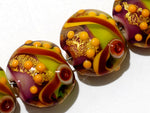grace lampwork beads artisan handmade glass beads SRA