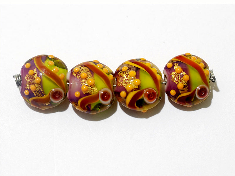 grace lampwork beads artisan handmade glass beads SRA