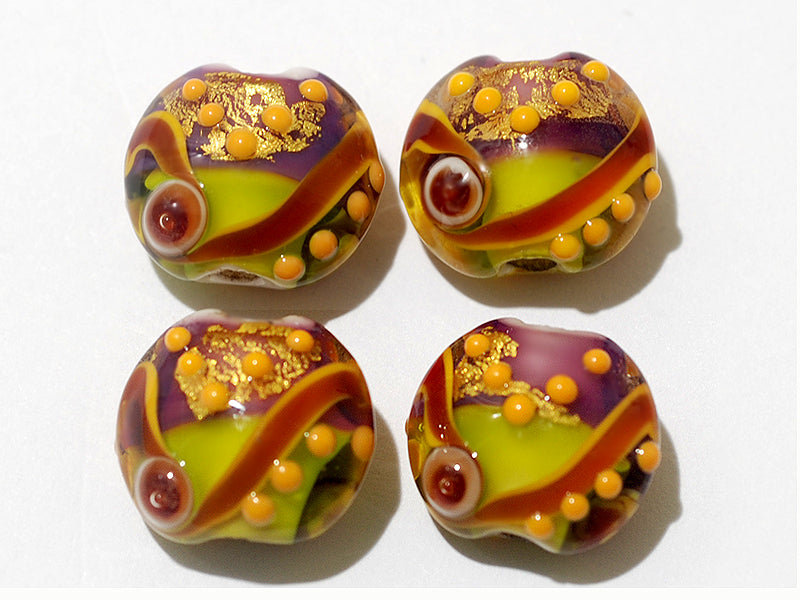 grace lampwork beads artisan handmade glass beads SRA