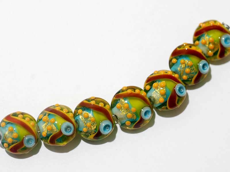 grace lampwork beads artisan handmade glass beads SRA