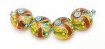 grace lampwork beads artisan handmade glass beads SRA
