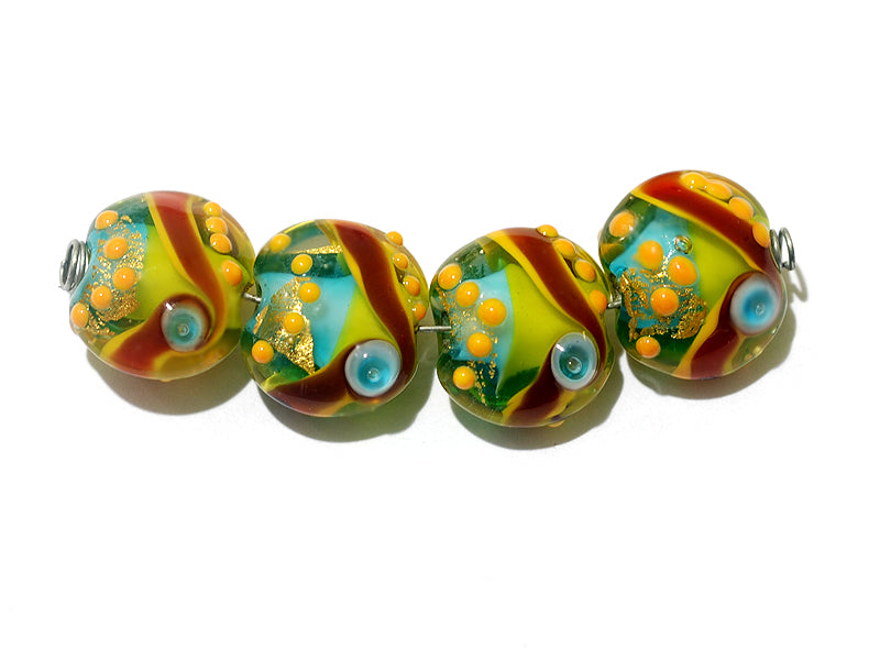 grace lampwork beads artisan handmade glass beads SRA