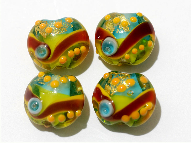 grace lampwork beads artisan handmade glass beads SRA