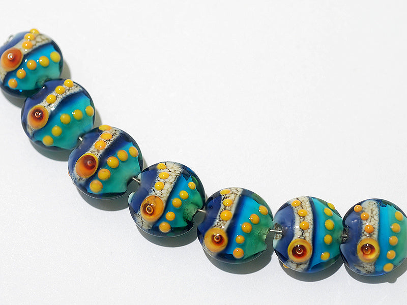 grace lampwork beads artisan handmade glass beads SRA