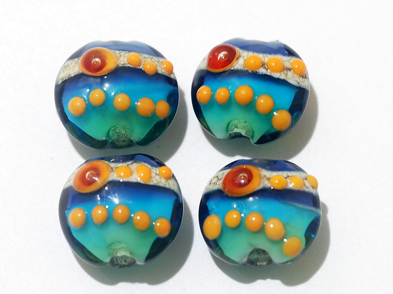 grace lampwork beads artisan handmade glass beads SRA