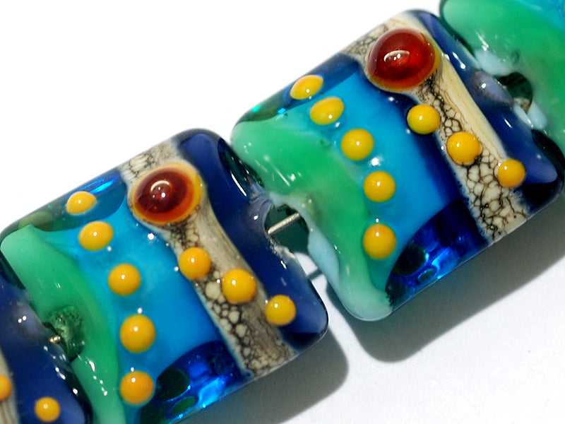 grace lampwork beads artisan handmade glass beads SRA