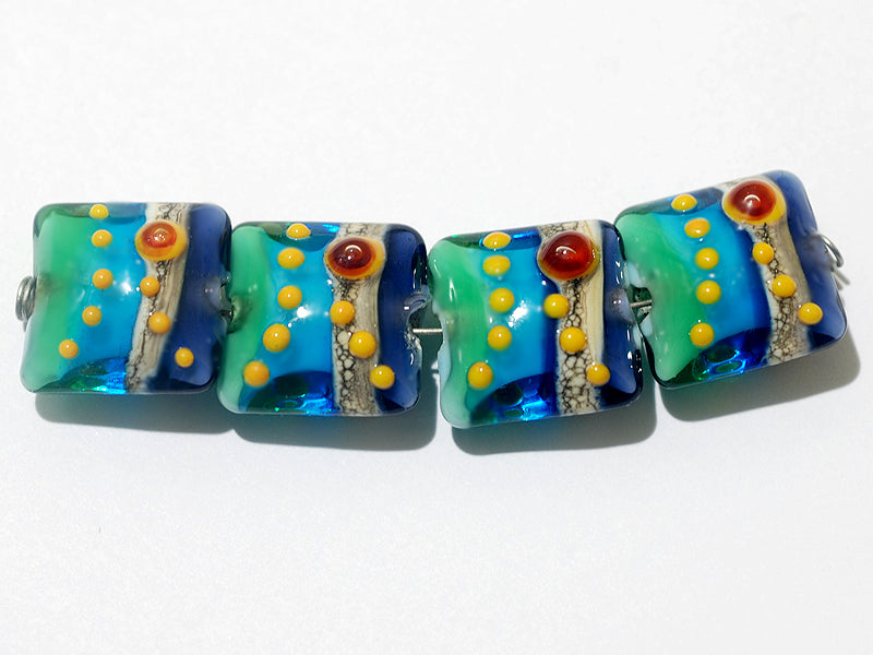 grace lampwork beads artisan handmade glass beads SRA