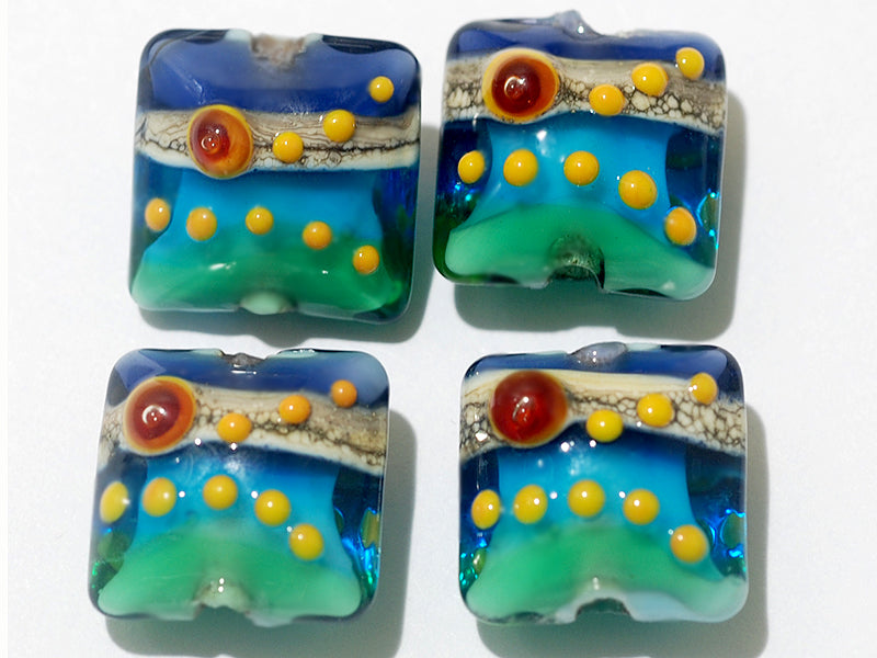 grace lampwork beads artisan handmade glass beads SRA