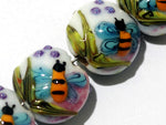 grace lampwork beads artisan handmade glass beads SRA