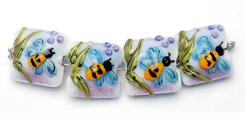 11007414 - Four Bumble Bee Dreams Pillow Beads