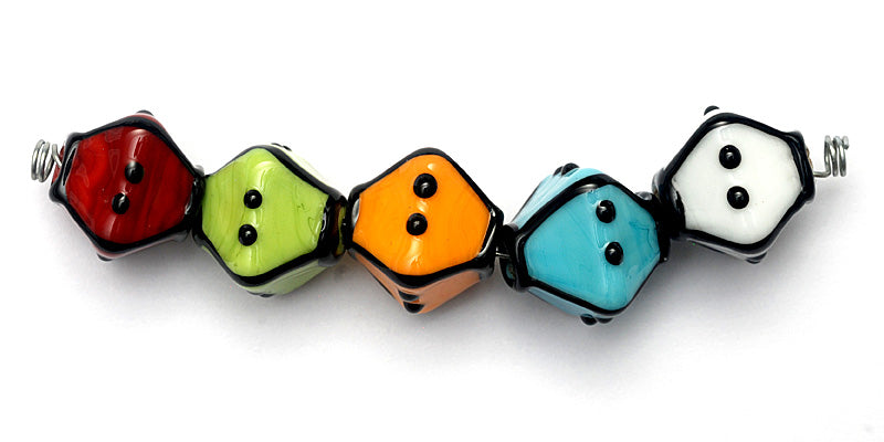11007507 - Five Multiple Color Crystal Beads
