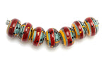 grace lampwork beads artisan handmade glass beads SRA