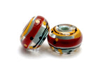 grace lampwork beads artisan handmade glass beads SRA