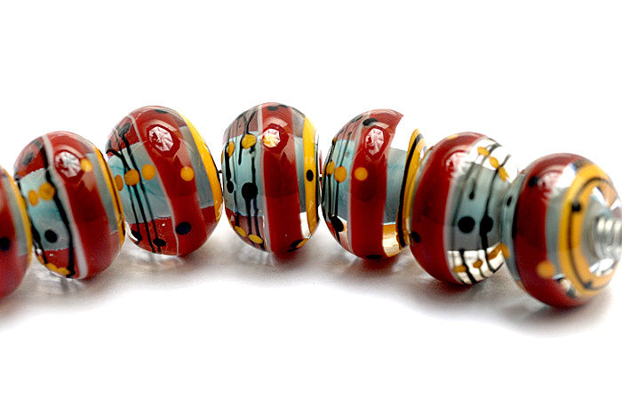 grace lampwork beads artisan handmade glass beads SRA