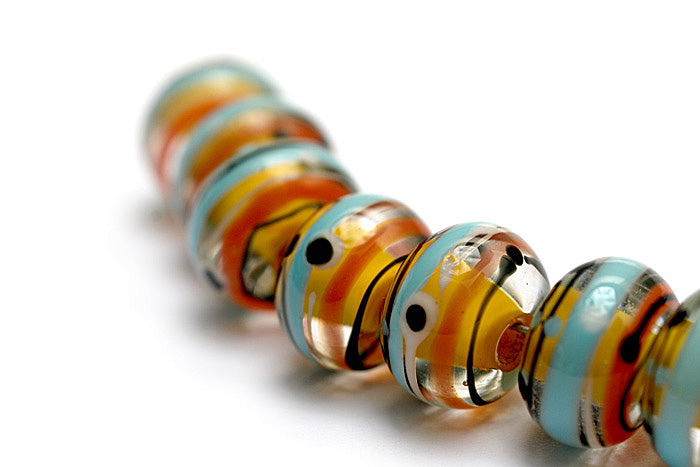 grace lampwork beads artisan handmade glass beads SRA
