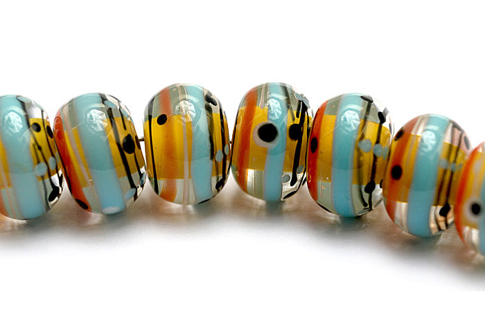 grace lampwork beads artisan handmade glass beads SRA