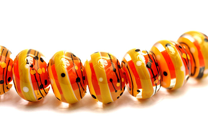 grace lampwork beads artisan handmade glass beads SRA
