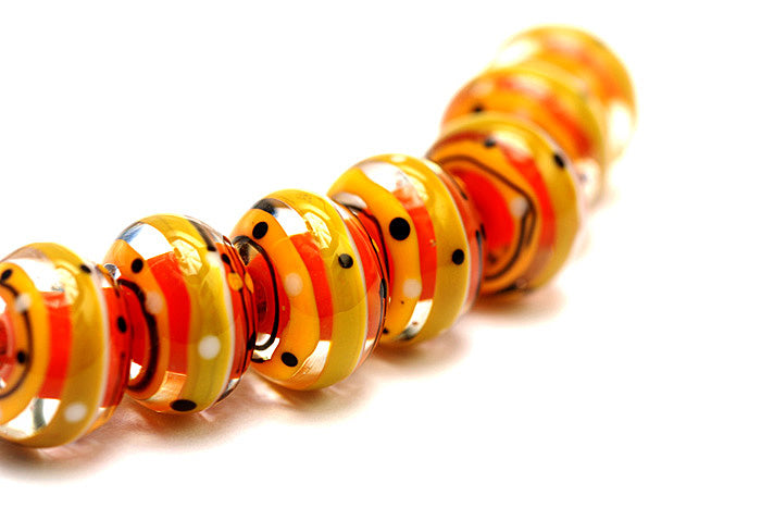 grace lampwork beads artisan handmade glass beads SRA