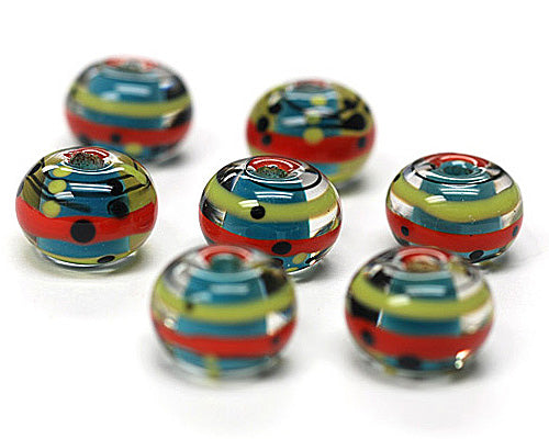 grace lampwork beads artisan handmade glass beads SRA