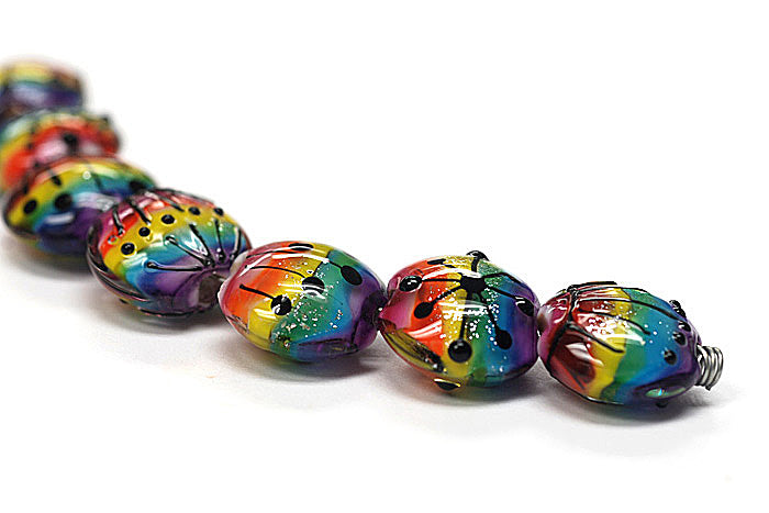 grace lampwork beads artisan handmade glass beads SRA