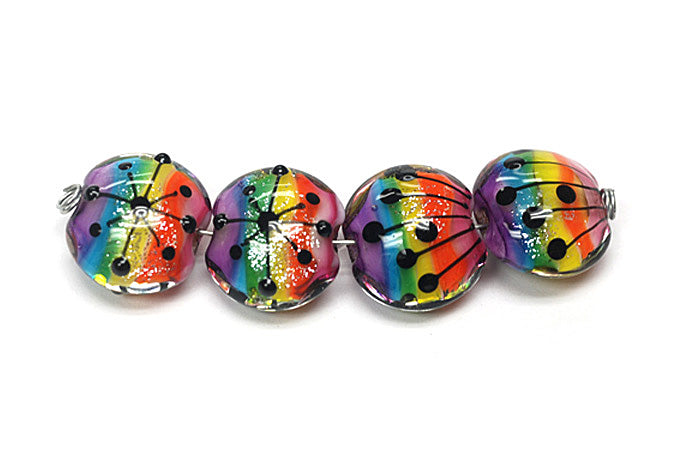 grace lampwork beads artisan handmade glass beads SRA