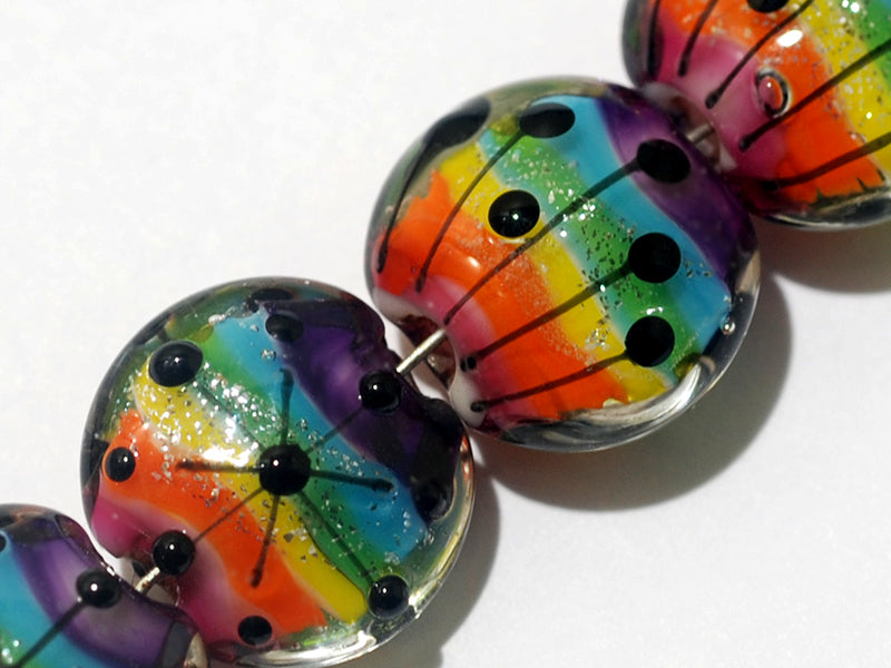 grace lampwork beads artisan handmade glass beads SRA