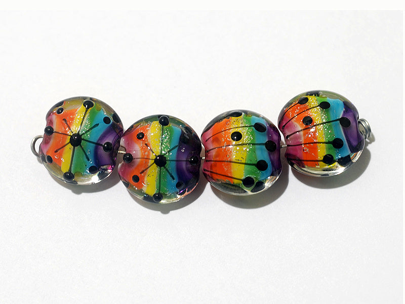 grace lampwork beads artisan handmade glass beads SRA