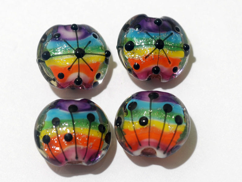 grace lampwork beads artisan handmade glass beads SRA