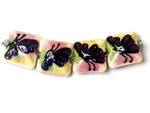 11008414 - Four Pink Sparkle Garden Butterfly Pillow Beads