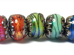 11008501 - Seven Artist Palette of Shimmer Rondelle Beads