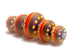 11008811 - Five Barcelona Matte Graduated Rondelle Beads