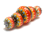 11008911 - Five Barcelona Gloss Graduated Rondelle Beads