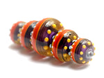 11008911 - Five Barcelona Gloss Graduated Rondelle Beads