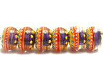 11008921 - Six Barcelona Gloss Rondelle Beads