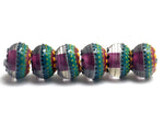 11009021 - Six Rio de Janeiro Gloss Rondelle Beads