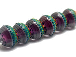 11009021 - Six Rio de Janeiro Gloss Rondelle Beads