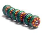 11009021 - Six Rio de Janeiro Gloss Rondelle Beads