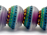 11009121 - Six Rio de Janeiro Matte Rondelle Beads