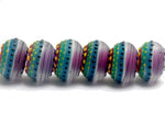 11009121 - Six Rio de Janeiro Matte Rondelle Beads
