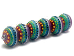 11009121 - Six Rio de Janeiro Matte Rondelle Beads