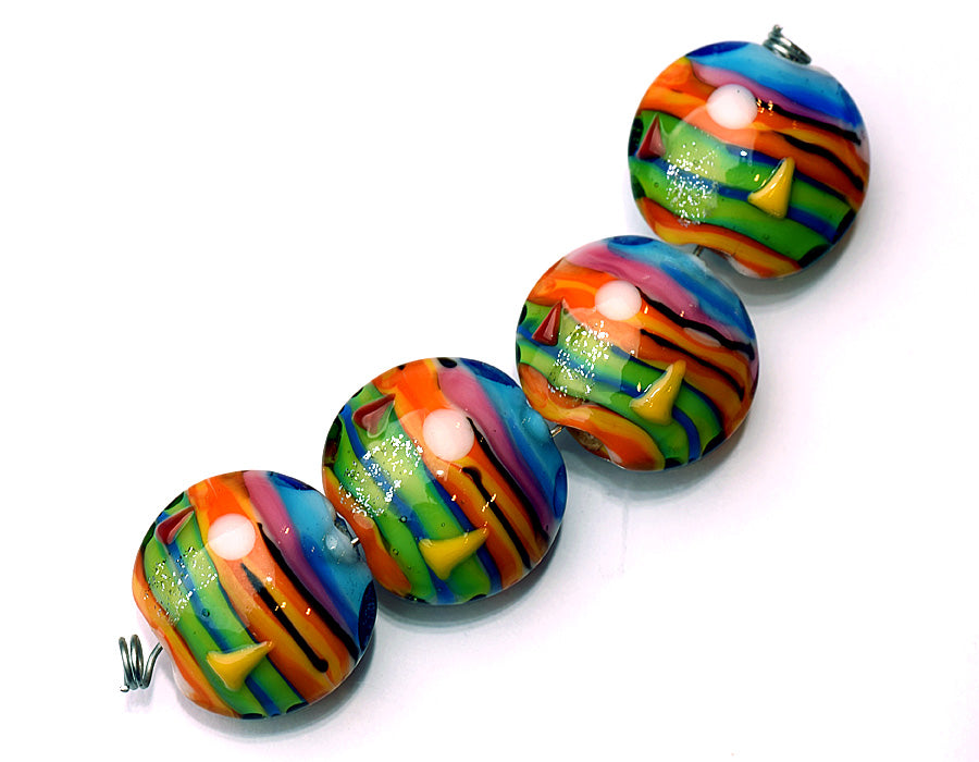 grace lampwork beads artisan handmade glass beads SRA