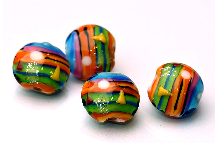 grace lampwork beads artisan handmade glass beads SRA