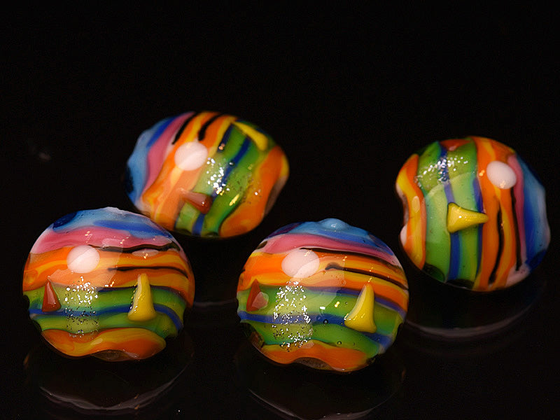 grace lampwork beads artisan handmade glass beads SRA