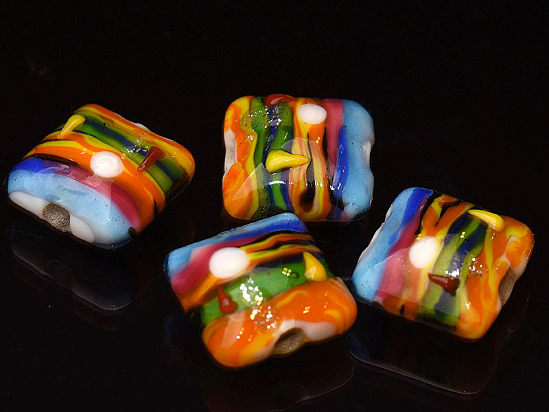 grace lampwork beads artisan handmade glass beads SRA