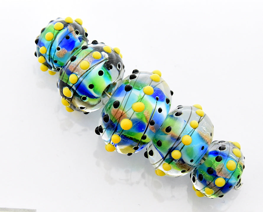 grace lampwork beads artisan handmade glass beads SRA