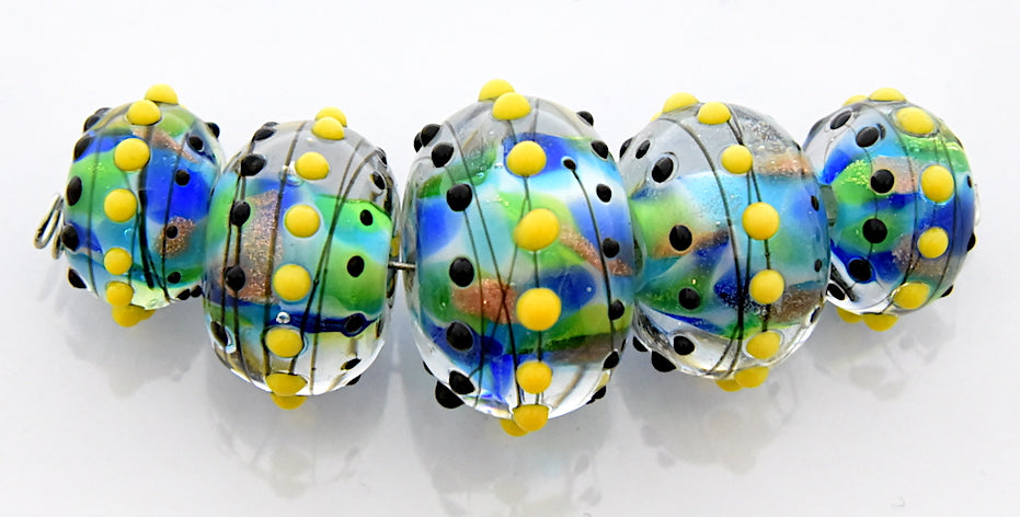 grace lampwork beads artisan handmade glass beads SRA