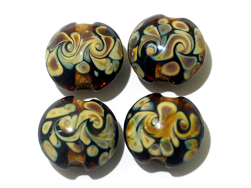 grace lampwork beads artisan handmade glass beads SRA