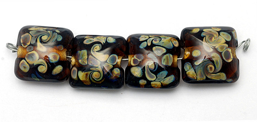 grace lampwork beads artisan handmade glass beads SRA