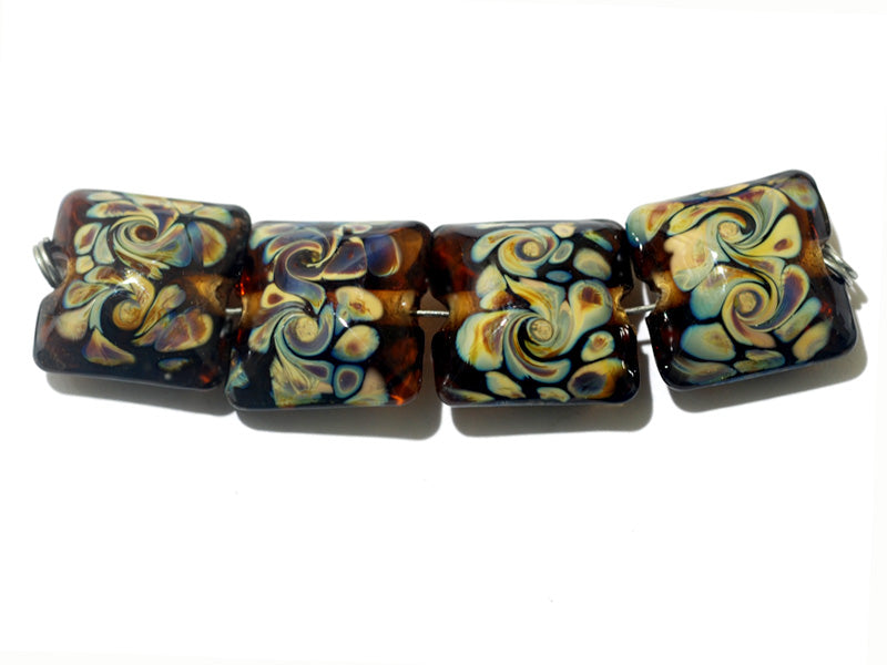grace lampwork beads artisan handmade glass beads SRA